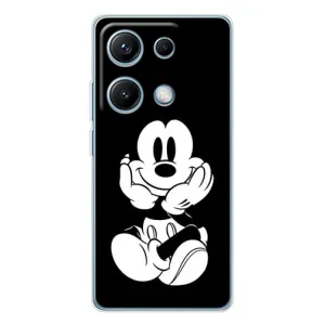 Эксклюзивный чехол для Xiaomi Redmi Note 14S (AlphaPrint - Мультяшные) (Микки на черном)