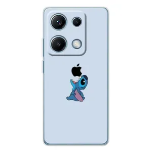 Чехол с принтом Стич на Xiaomi Redmi Note 14S (Stitch apple)