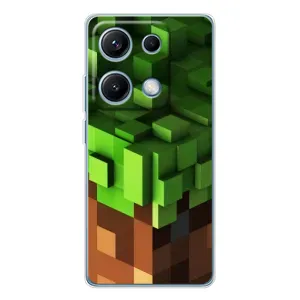 Чохол Майнкрафт на Xiaomi Redmi Note 14S (AlphaPrint) Minecraft (текстура Майнкрафт)