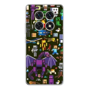 Чохол Майнкрафт на Xiaomi Redmi Note 15 5G (AlphaPrint) Minecraft (Колаж Майнкрафт)