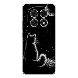 Чохол з принтом для Xiaomi Redmi Note 15 5G (AlphaPrint) Модні коти (Котик і місяць)