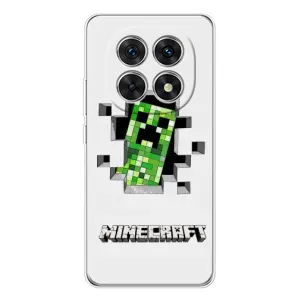Чохол Майнкрафт на Xiaomi Redmi Note 15 5G (AlphaPrint) Minecraft (кріпер Майнкрафт)