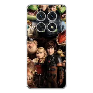 Чехол как приручить дракона на Xiaomi Redmi Note 15 5G (Персонажи дракона)