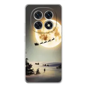 Новорічні, Святкові Чохли для Xiaomi Redmi Note 15 5G - 2024 год (Санта на місяці)