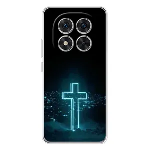 Християнські Чохли для Xiaomi Redmi Note 15 Pro 5G (AlphaPrint) (Хрест і місто)