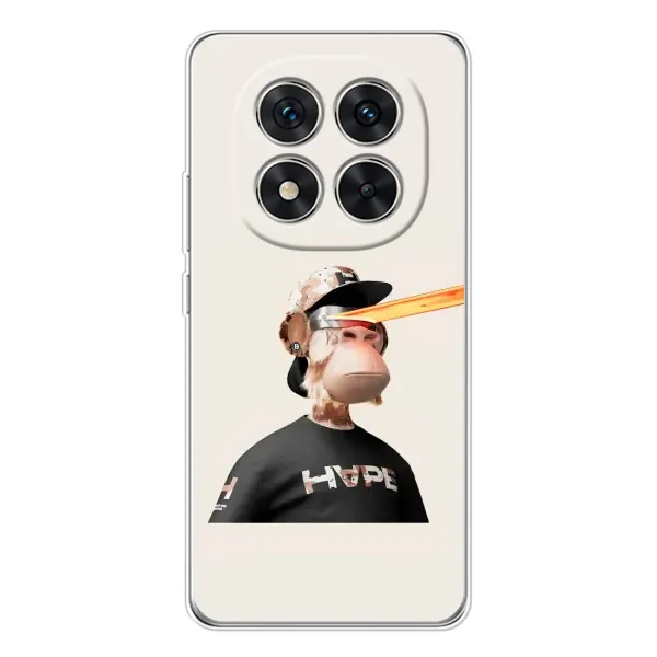Чехол с принтом «обезьяна NFT в очках» для Xiaomi Redmi Note 15 Pro Plus