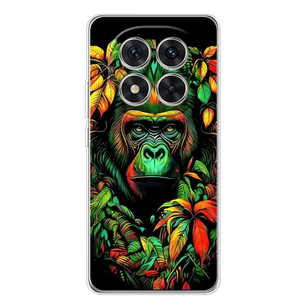 Чохол з принтом «Мавпа в квітах» для Xiaomi Redmi Note 15 Pro Plus Чохол з принтом «Мавпа в квітах» для Xiaomi Redmi Note 15 Pro Plus