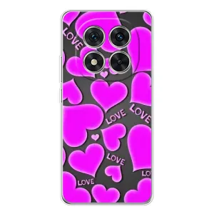Чехлы для любимой на Редмі Нот 15 Про Плюс (VPrint) (Pink hearts)