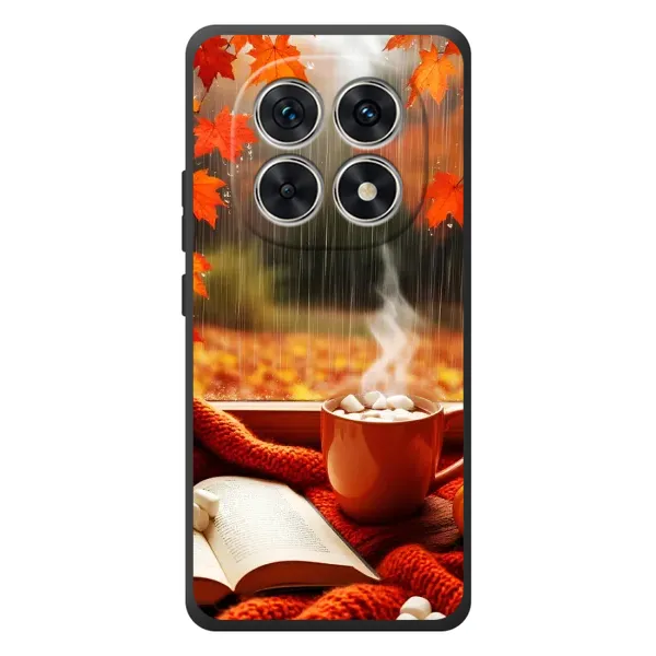 Чехол с принтом «Кофе и дождь» для Xiaomi Redmi Note 15