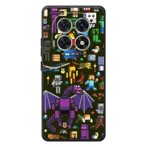 Чохол Майнкрафт на Xiaomi Redmi Note 15 (AlphaPrint) Minecraft (Колаж Майнкрафт)
