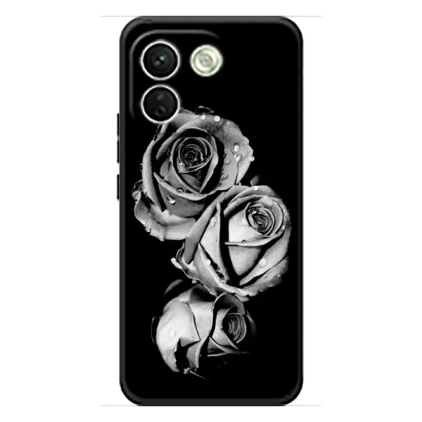Чехол с принтом «Черная роза» для Xiaomi Redmi Note 17 Pro Max
