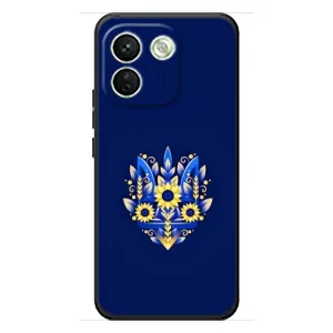 Чехлы для Xiaomi Redmi Note 17 Pro Max  Укр. Символика (AlphaPrint) (Цветочный Герб)