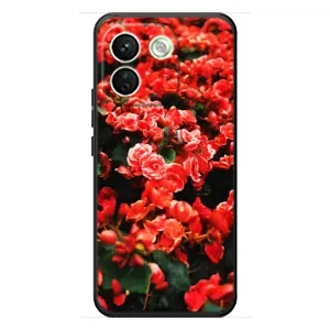 Чехлы с Цветами для Xiaomi Redmi Note 17 Pro Max (VPrint) (Цветы красные)