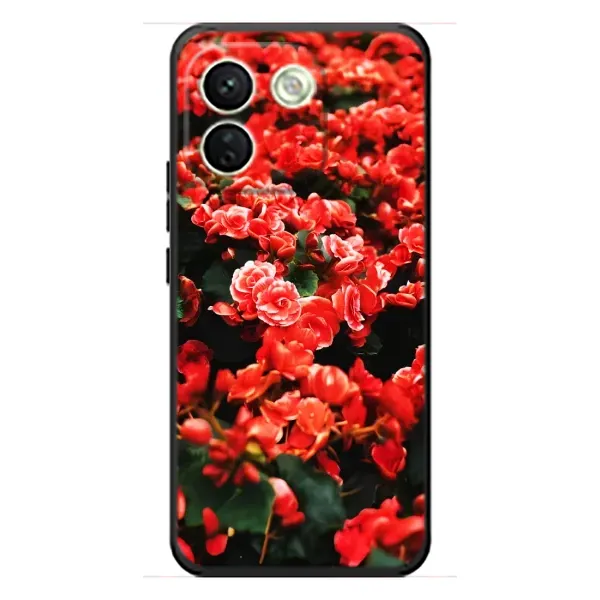 Чохол з принтом «Квіти червоні» для Xiaomi Redmi Note 17 Pro Max Чохол з принтом «Квіти червоні» для Xiaomi Redmi Note 17 Pro Max