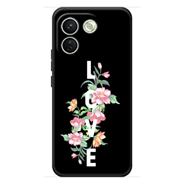 Чохол з принтом «Квіти LOVE» для Xiaomi Redmi Note 17 Pro Max