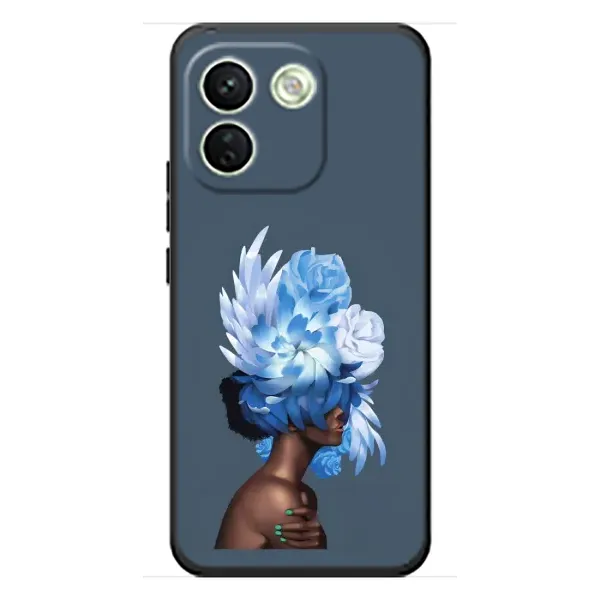 Чохол з принтом «Квіти на голові» для Xiaomi Redmi Note 17 Pro Max Чохол з принтом «Квіти на голові» для Xiaomi Redmi Note 17 Pro Max
