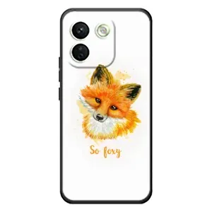 Чехлы с картинкой Лисички для Xiaomi Redmi Note 17 Pro Max (VPrint) (Девочка Лиса)