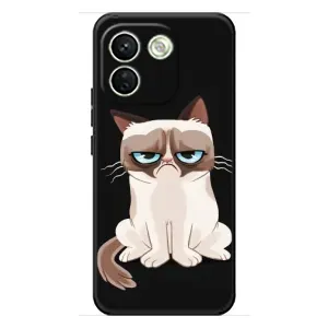 Чехол с принтом для Xiaomi Redmi Note 17 Pro Max (AlphaPrint) Модные коты (Грустный кот)