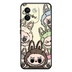 Чохол з Лабубу на Xiaomi Redmi Note 17 Pro Max (Золота мавпа Bored Ape)