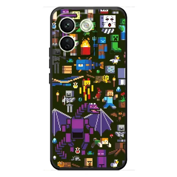 Чохол з принтом «Колаж Майнкрафт» для Xiaomi Redmi Note 17 Pro Max