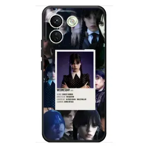 Чехлы Венсдей на Xiaomi Redmi Note 17 Pro Max Уэнсдей (AlphaPrint) (коллаж Уэнздей)