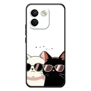 Чохол з малюнком кіт на Xiaomi Redmi Note 17 Pro Max (Коти в окулярах)