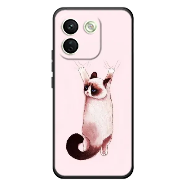 Чехол с принтом «Котик падает» для Xiaomi Redmi Note 17 Pro Max