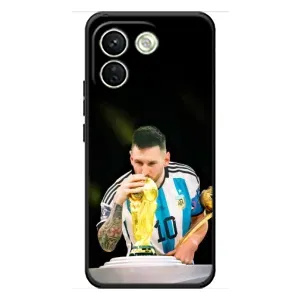 Чехлы для Xiaomi Redmi Note 17 Pro Max (Leo чемпион) (AlphaPrint) (Кубок Месси)