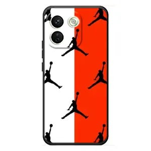 Чехлы для Xiaomi Redmi Note 17 Pro Max - с картинкой JORDAN (AlphaPrint) (Лого Джордан)