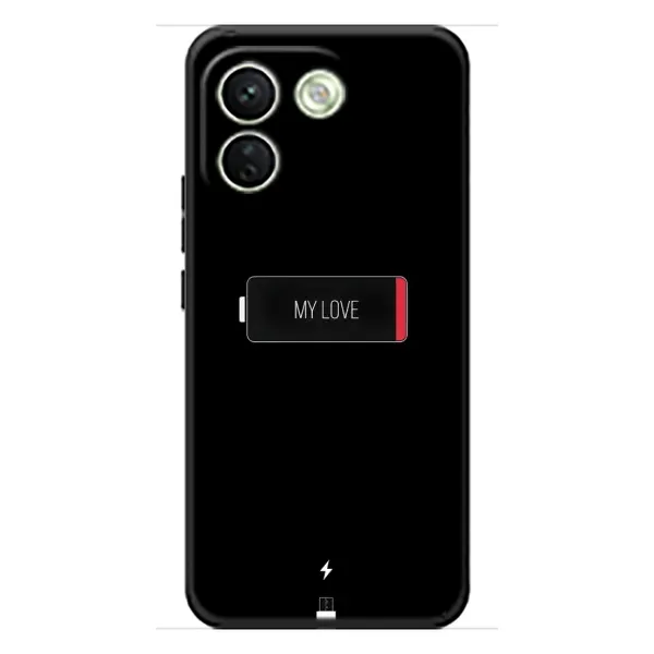 Чохол з принтом «Love battery» для Xiaomi Redmi Note 17 Pro Max
