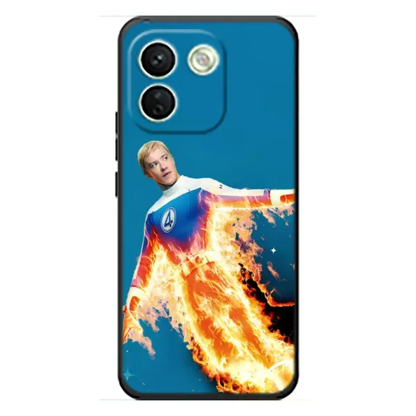 Чохол з принтом «Людина-факел у вогні» для Xiaomi Redmi Note 17 Pro Max