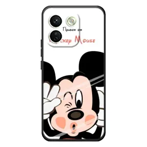 Эксклюзивный чехол для Xiaomi Redmi Note 17 Pro Max (AlphaPrint - Мультяшные) (Маус Микки)