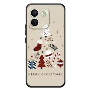 Рождественские, Праздничные Чехлы для Сяоми Редми Ноте 17 Про Макс (Merry Christmas)