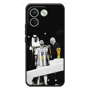 Чехлы для Xiaomi Redmi Note 17 Pro Max (Leo чемпион) (AlphaPrint) (Месси в накидке)