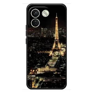 Чехол Эйфелева Башня для Xiaomi Redmi Note 17 Pro Max - (AlphaPrint) (Ночной Париж)
