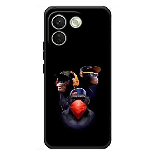 Чохол з принтом «Три мавпи» для Xiaomi Redmi Note 17 Pro Max