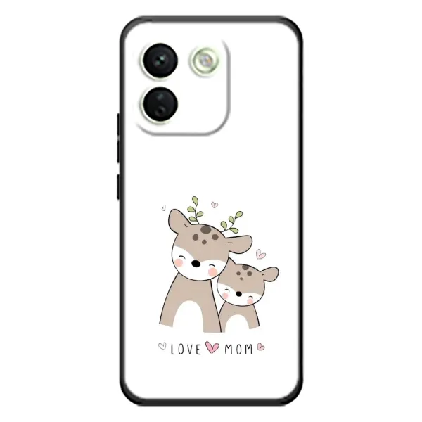 Чехол с принтом «Оленята мама и малыш» для Xiaomi Redmi Note 17 Pro Max