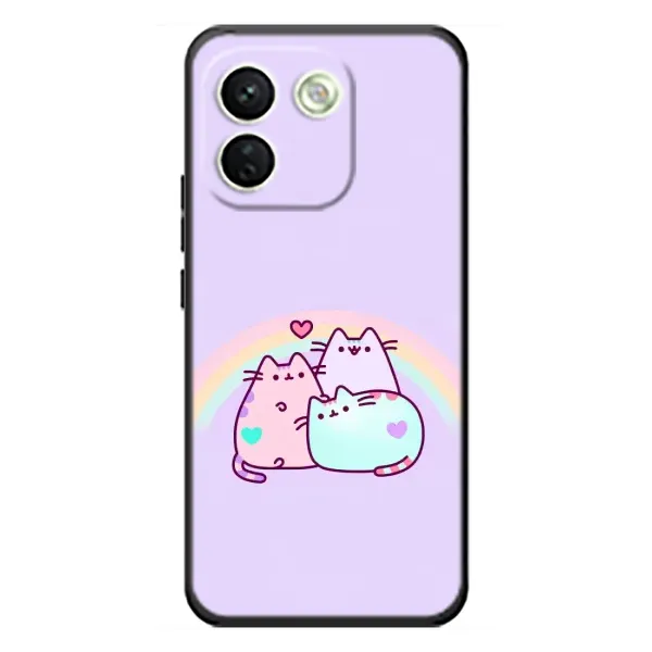 Чехол с принтом «Радужные котики» для Xiaomi Redmi Note 17 Pro Max