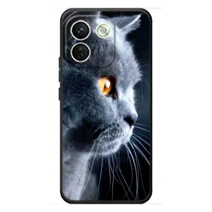 Чехлы с Котиками для Xiaomi Redmi Note 17 Pro Max (VPrint) (Серый Кот)