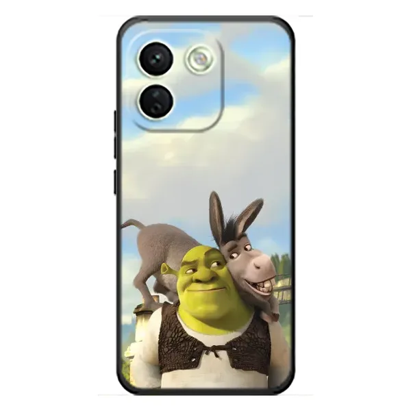 Чехол с принтом «Шрек и Осел» для Xiaomi Redmi Note 17 Pro Max Чехол с принтом «Шрек и Осел» для Xiaomi Redmi Note 17 Pro Max