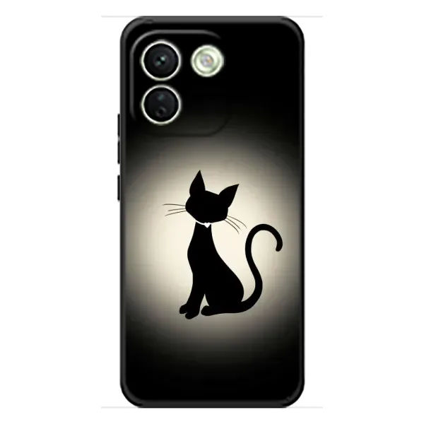 Чехол с принтом «Силуэт котика» для Xiaomi Redmi Note 17 Pro Max