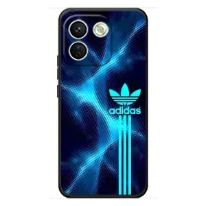 Чехлы Адидас для Xiaomi Redmi Note 17 Pro Max (AlphaPrint) (Синий Адидас)