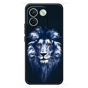 Чехол со Львом для Xiaomi Redmi Note 17 Pro Max (VPrint) (Синий Лев)