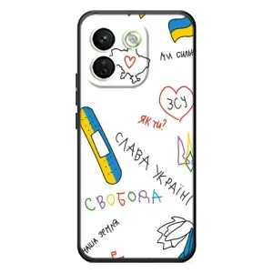 Чехлы Доброго вечора, ми за України для Сяоми Редми Ноте 17 Про Макс (AlphaPrint) (Стикер)
