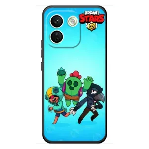 Чехлы Brawl Stars для Xiaomi Redmi Note 17 Pro Max (AlphaPrint) (Трио героев)