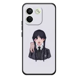 Чехлы Венсдей на Xiaomi Redmi Note 17 Pro Max Уэнсдей (AlphaPrint) (Уэнздей и Вещь)