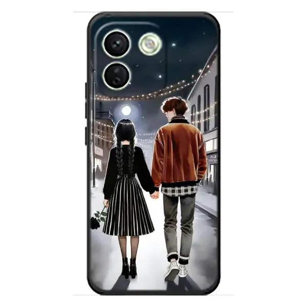 Чехол с принтом «Уэнздей и Тайлер» для Xiaomi Redmi Note 17 Pro Max Чехол с принтом «Уэнздей и Тайлер» для Xiaomi Redmi Note 17 Pro Max
