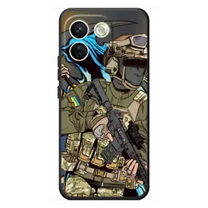 Чехлы с картинкой ЗСУ для Xiaomi Redmi Note 17 Pro Max (AlphaPrint) (Воїн ЗСУ)