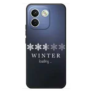 Зимні Чохли для Сяомі Редмі Ноте 17 Про Макс - прозорий фон (Winter loading)