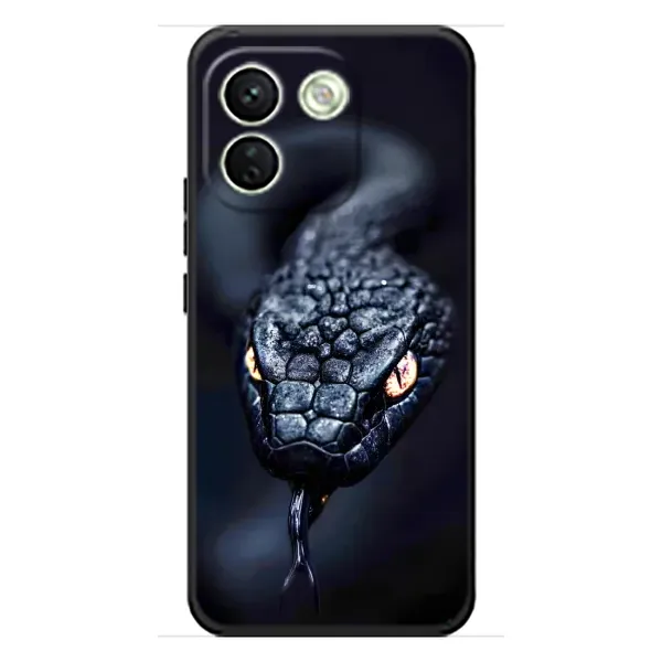 Чехол с принтом «Черная змея» для Xiaomi Redmi Note 17 Pro Max Чехол с принтом «Черная змея» для Xiaomi Redmi Note 17 Pro Max